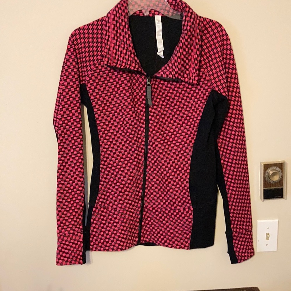 Lululemon pink and black jacket